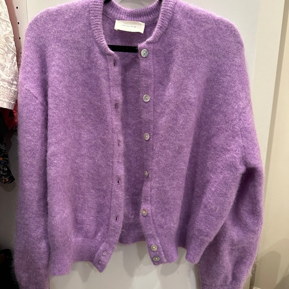 American Vintage Zabidoo Cardigan Mauve: XS/S